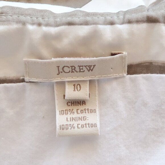 J. Crew Abstract Stripe Surplive V-neck Fit & Flare A-line Shift Mini Dress 10 - Picture 7 of 8